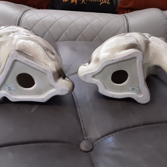 Vintage Set of Staffordshire Style Porcelain Pug Dogs - Picture 4 of 10